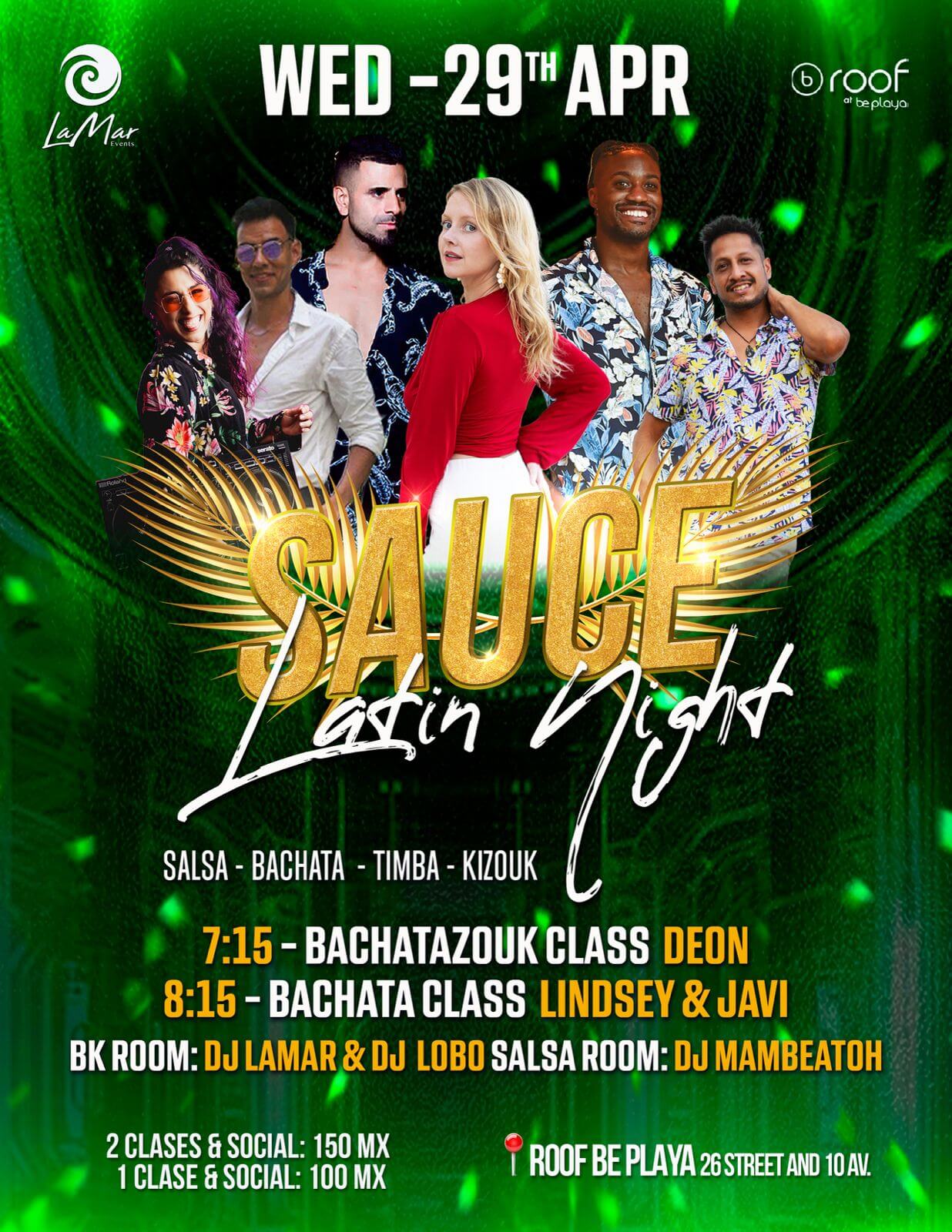 Sauce Latin Night - Miércoles 29 Abril
