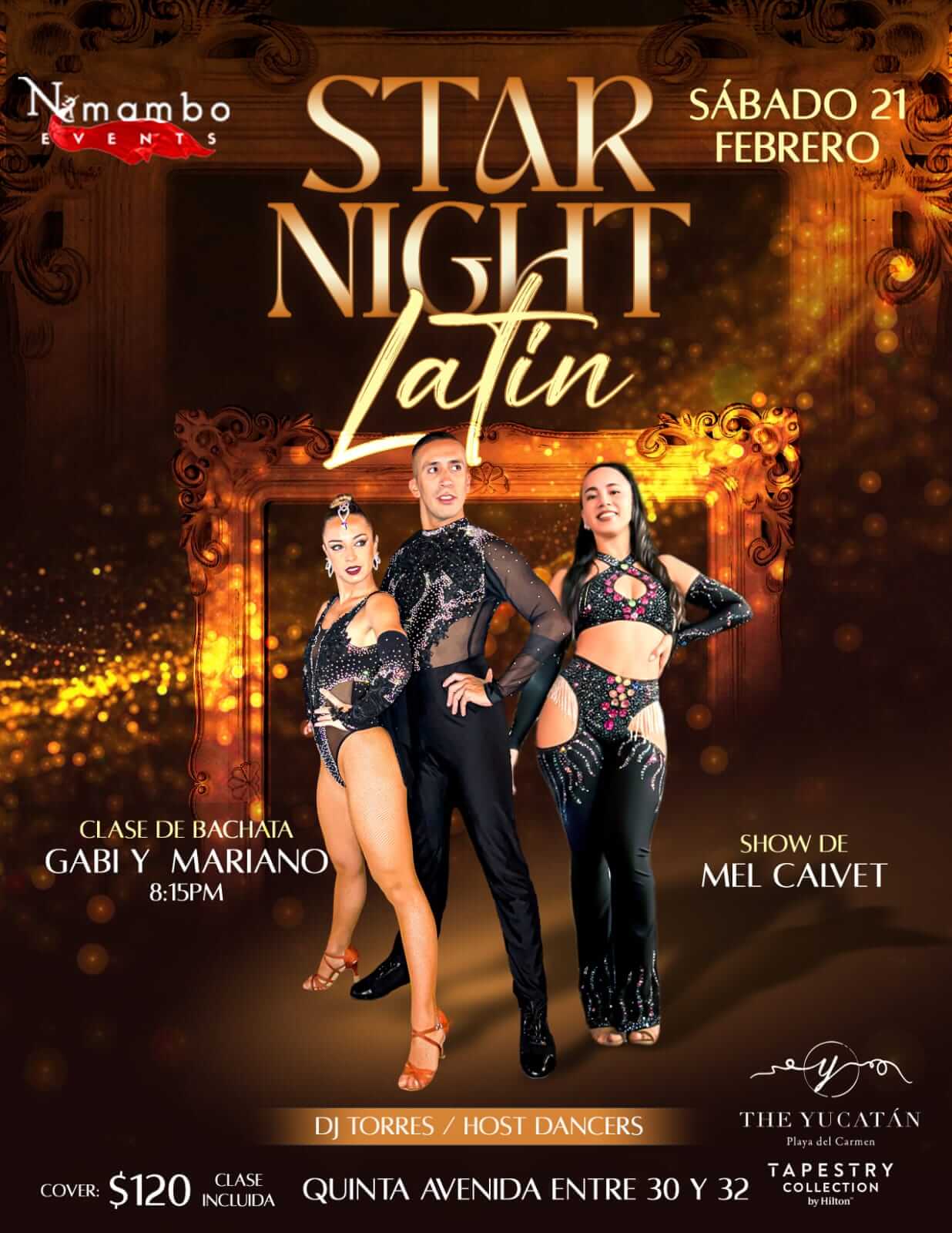 Flyer Social Star Night Latin - 21 Febrero 2026