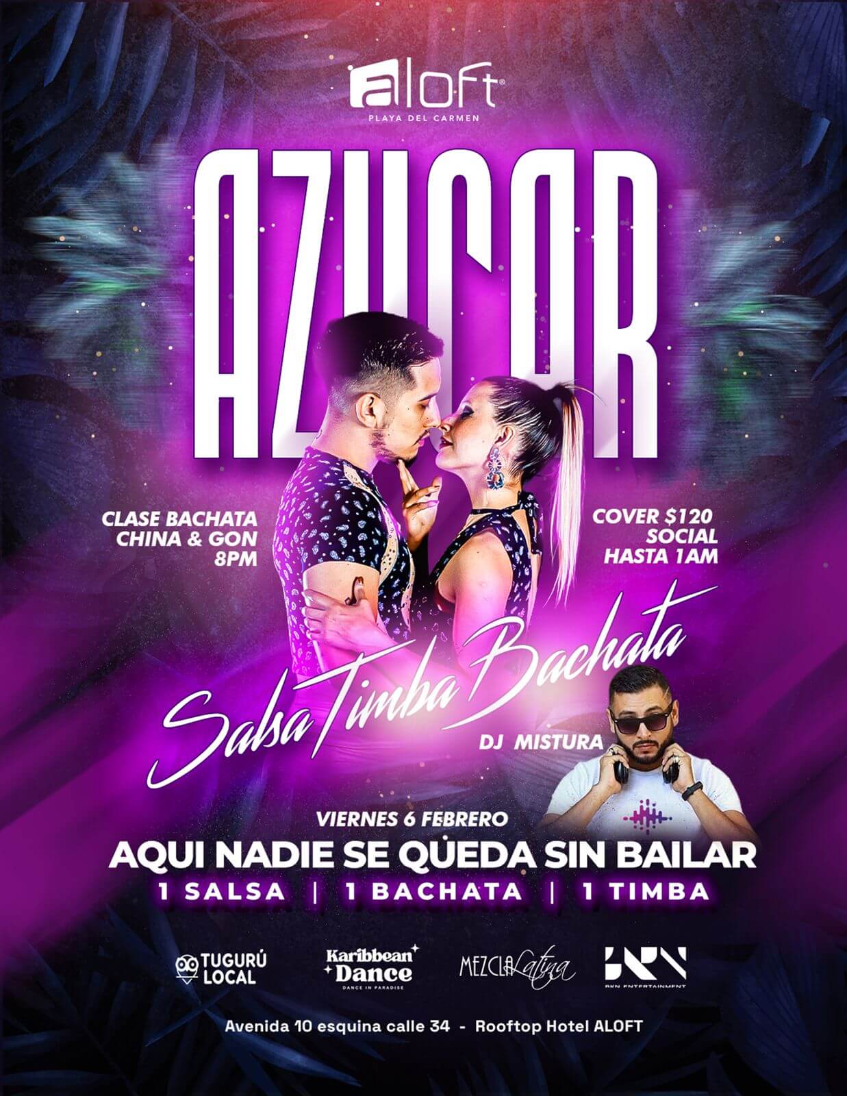 Social Azucar, salsa, bachata y timba en Playa del Carmen